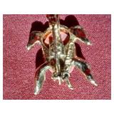 Small Decorative Box With Variety of Jewelry Pieces