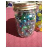 (2) Jars of Marbles