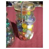 (2) Jars of Marbles