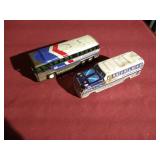 (2) Vintage Tin Greyhound Buses