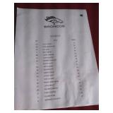 Framed 1978 Denver Broncos Autographs