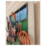 Three Blind Mice by Roark Gourly. Enameled 3-D Construction.