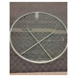 Glass and Chrome Round Coffee Table