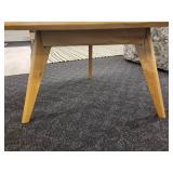 Round 3 Legged Wood Coffee Table