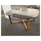 Smoke Glass Top Coffee Table