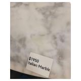 Warren Platner Style Dining Table with Marble Top and Black Iron Base.