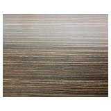 Modern Cocktail Table with a wood grain design, inset glass panel and chrome legs. Made by Fjords Furniture of Norway.