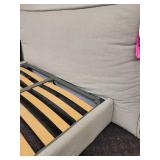 Queen Size Bed Frame with Soft Headboard.