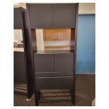 Black Office Storage Cabinet by BDI.