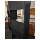 Black Office Storage Cabinet by BDI.