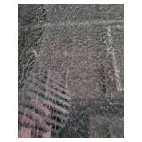 Warren Platner Style Dining Table with Crackle Glass Top.