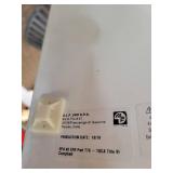 A  white cocktail/coffee table with chrome legs by A.L.F. Italy.