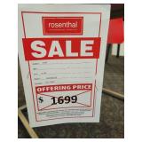 A Wood Grain Top with chrome legs Side Table.