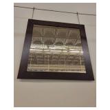 A Caligaris Wood Framed Mirror.