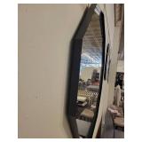 A Ten Sided Mirror. Matt Metal Frame.