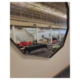 A Ten Sided Mirror. Matt Metal Frame.