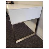 A BDI Furniture Office Desk in Modern White.
