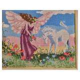A lot of 4 Framed Handmade Needlepoint Works.