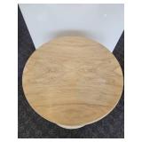 A Henredon Burl Drum Table.