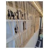 A Pair of Rare Bamboo Room Dividers by Ekornes.