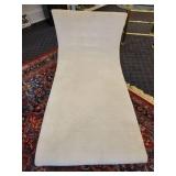 A Modern Chaise Lounge with Chrome Legs by Lazar.