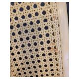 A set of 4 Vintage Bernhardt Chinoiserie Cane Back Dining Chairs.