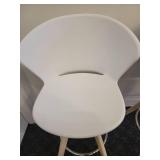 A Pair of White Calligaris Stools.