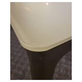 Dining Table by Elite Modern. Scratch Resistant Etched Glass Top.