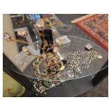 A Leather Display Case with all the jewelry contents shown.