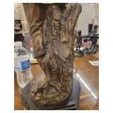 A large 24" Bronzed Figure of a Young Man.