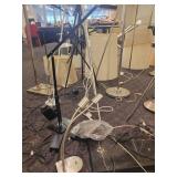 A large lot of lamps (as is) and shades (good condition).