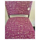 2 Colorful upholstered Stools. By Johnston Casuals and Minson Corp.