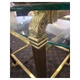 A table full of Decor / Collectible Items. Painted Ostrich Egg, Oriental T-Pots, Vases, Decor etc.