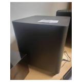 A group of 3 Sub Woofers / Speakers. Velodyne, Harmon Kardon, etc.