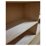 Wood Shelving / Bookcase / Storage. 96" x 15" x 34" tall.
