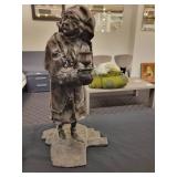 A Bronze Statue of of Ebenezer Scrooge: Candle Holder.