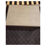 A pair of 2 Drawer Modern Nightstands.