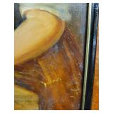 A reproduction painting on wood of Felix Schlesinger