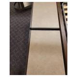 A pair of 2 Drawer Modern Nightstands.