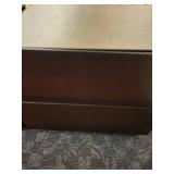 A pair of 2 Drawer Modern Nightstands.