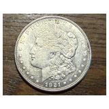 1921 D Morgan Dollar