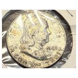 1957 & 1963 Franklin Half Dollars