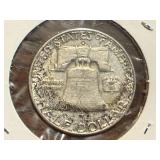 1957 & 1963 Franklin Half Dollars