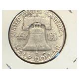 1957 & 1963 Franklin Half Dollars
