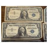 8 - One Dollar Silver Certificates