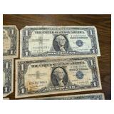 8 - One Dollar Silver Certificates