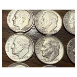 20 Silver Roosevelt Dimes