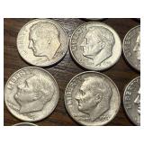 20 Silver Roosevelt Dimes
