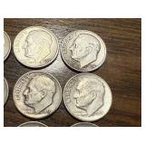 20 Silver Roosevelt Dimes