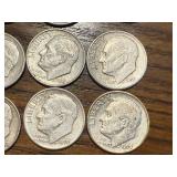 20 Silver Roosevelt Dimes